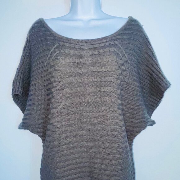 Vintage Y2K Jessica Simpson Womens Dress Size L Gray Sweater Cable Knit - Picture 3 of 9
